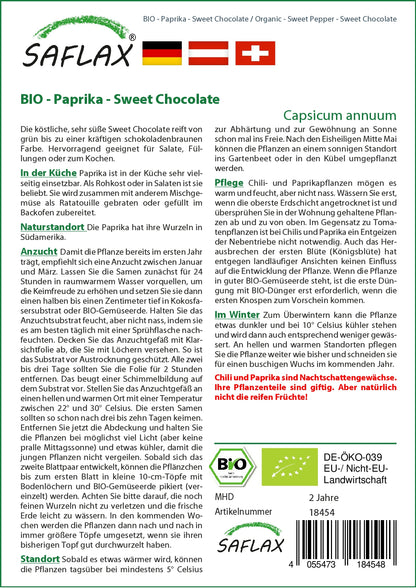 BIO Paprika Sweet Chocolate
