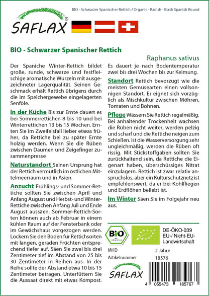  BIO Schwarzer Spanischer Rettich [MHD 06/2024]