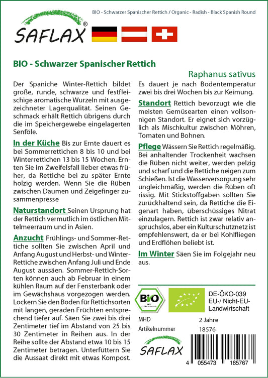  BIO Schwarzer Spanischer Rettich [MHD 06/2024]