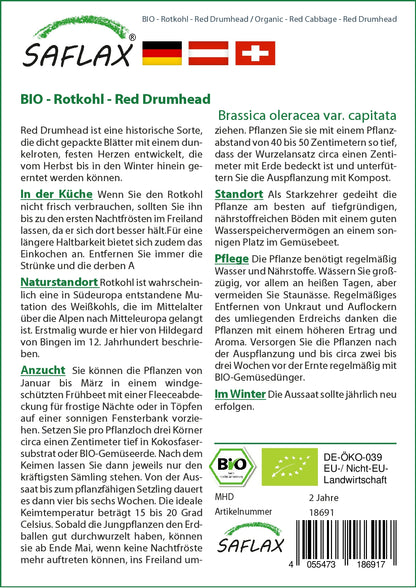  BIO Rotkohl Red Drumhead