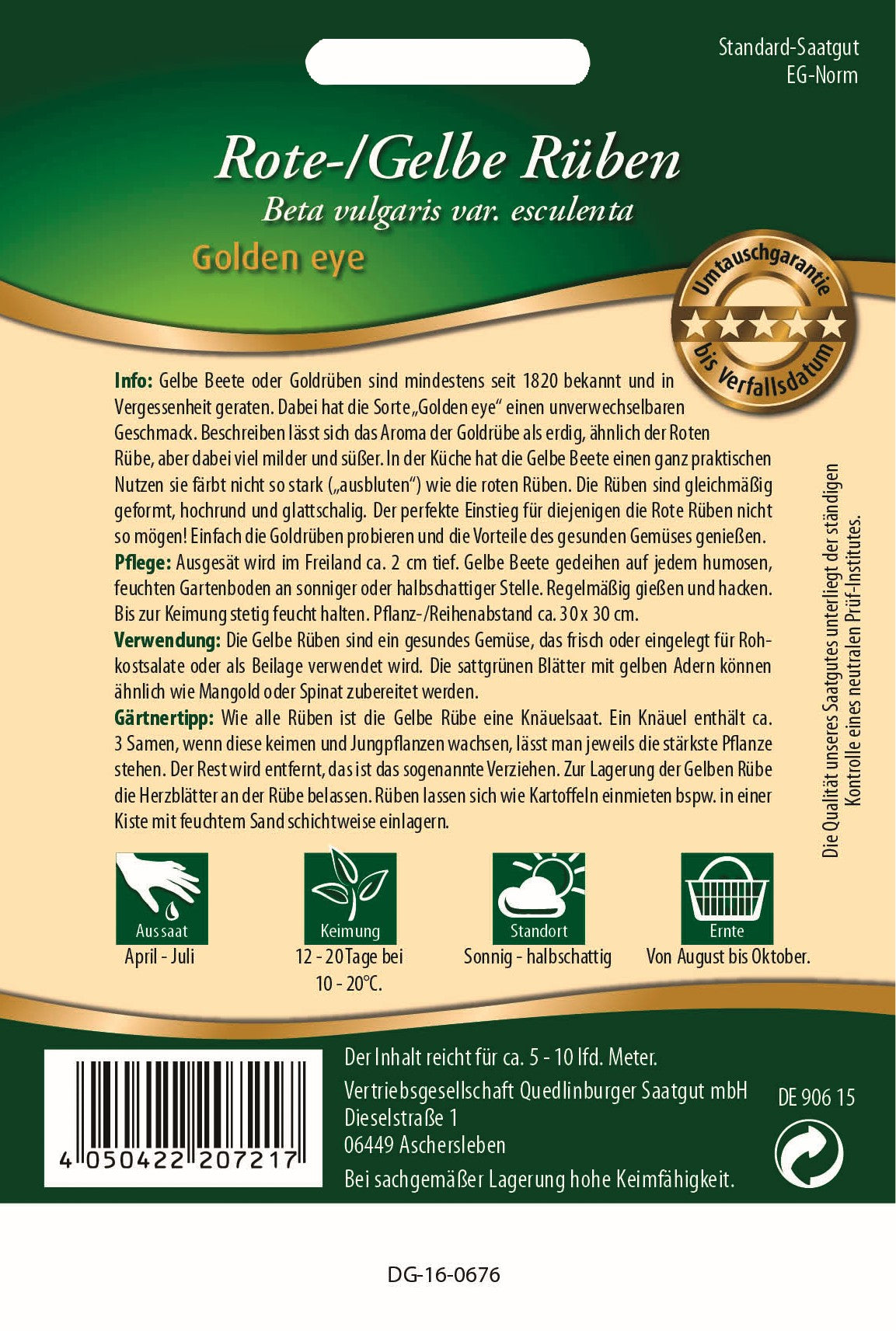  Gelbe Rüben Golden Eye