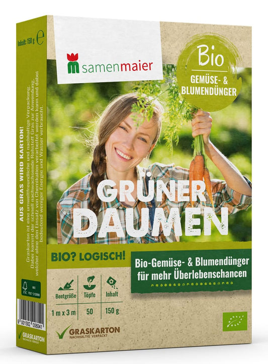  Bio-Gemüse- Und Blumendünger Grüner Daumen 150 G