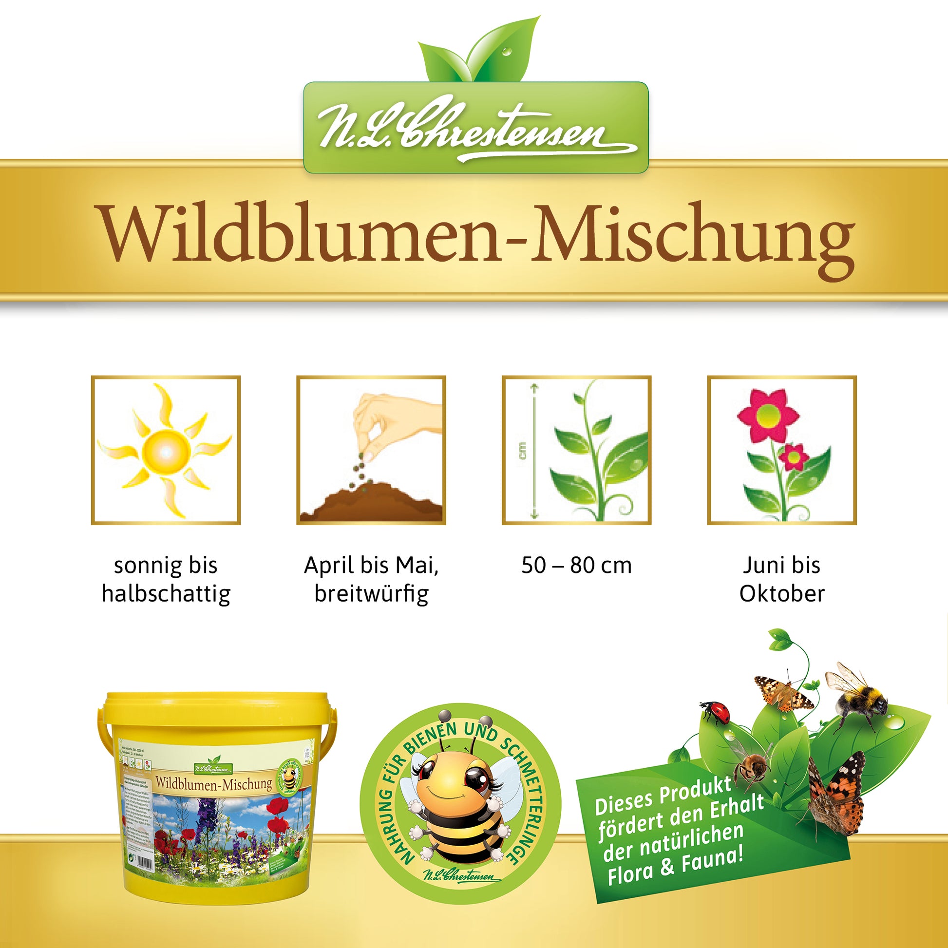  Wildblumen - Mischung Im 5 L Eimer