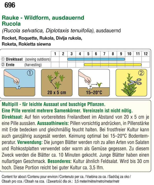  Rauke Rucola Selvatica (Multipillen)