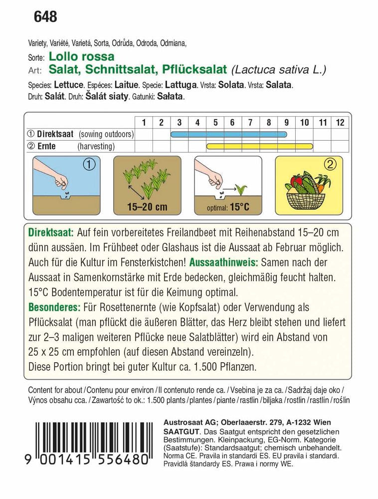  Schnittsalat Lollo Rossa [MHD 12/2025]