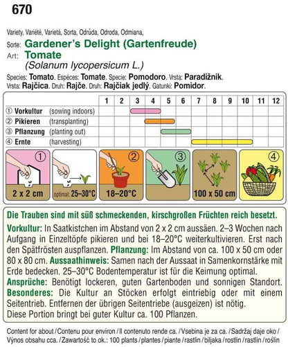  Tomaten Gardener´s Delight