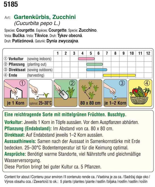  BIO Zucchini Tempra F1 [MHD 12/2024]