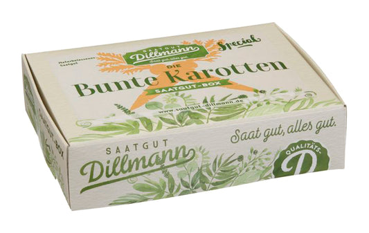  Bunte Karotten Saatgut - Box S (Karton) [MHD 12/2024]