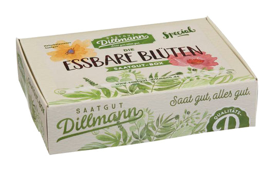  Essbare Blüten Saatgut - Box S (Karton) [MHD 12/2025]