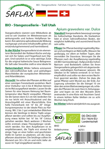  BIO Stangensellerie Tall Utah
