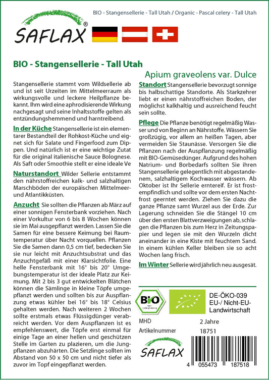  BIO Stangensellerie Tall Utah
