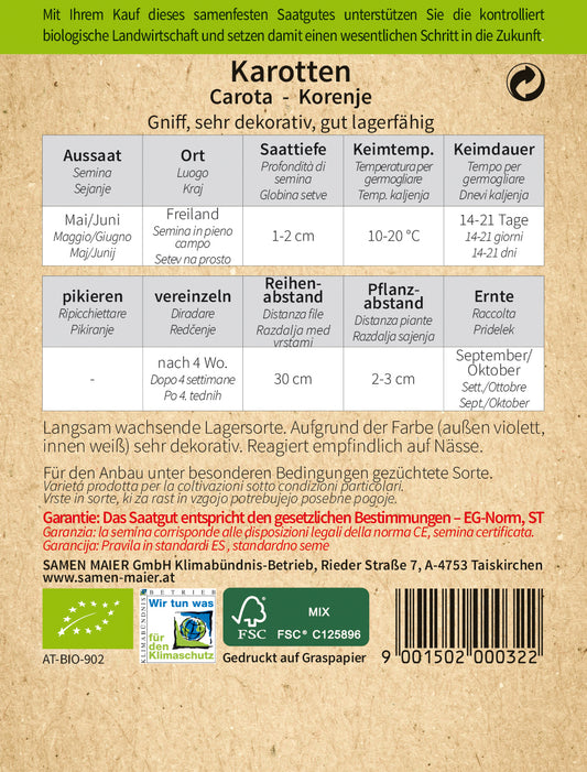  BIO Karotten Gniff