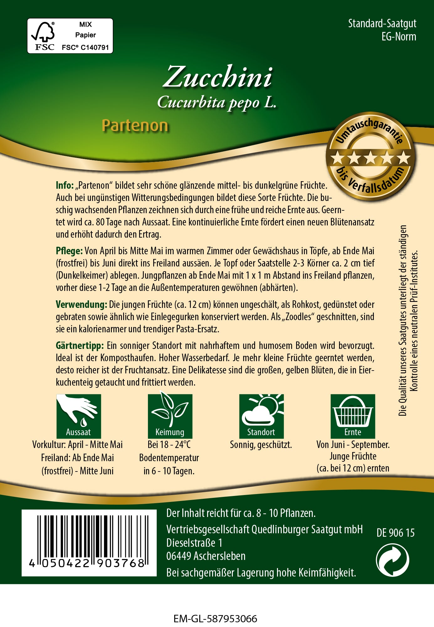  Zucchini Partenon