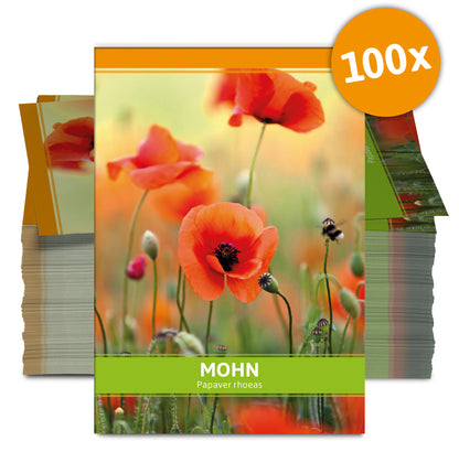  Mohn Für Werbezwecke (100 Tütchen)