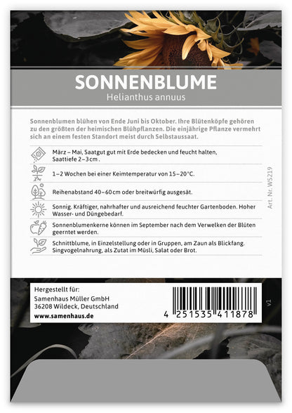  Sonnenblume Für Werbezwecke (100 Tütchen)