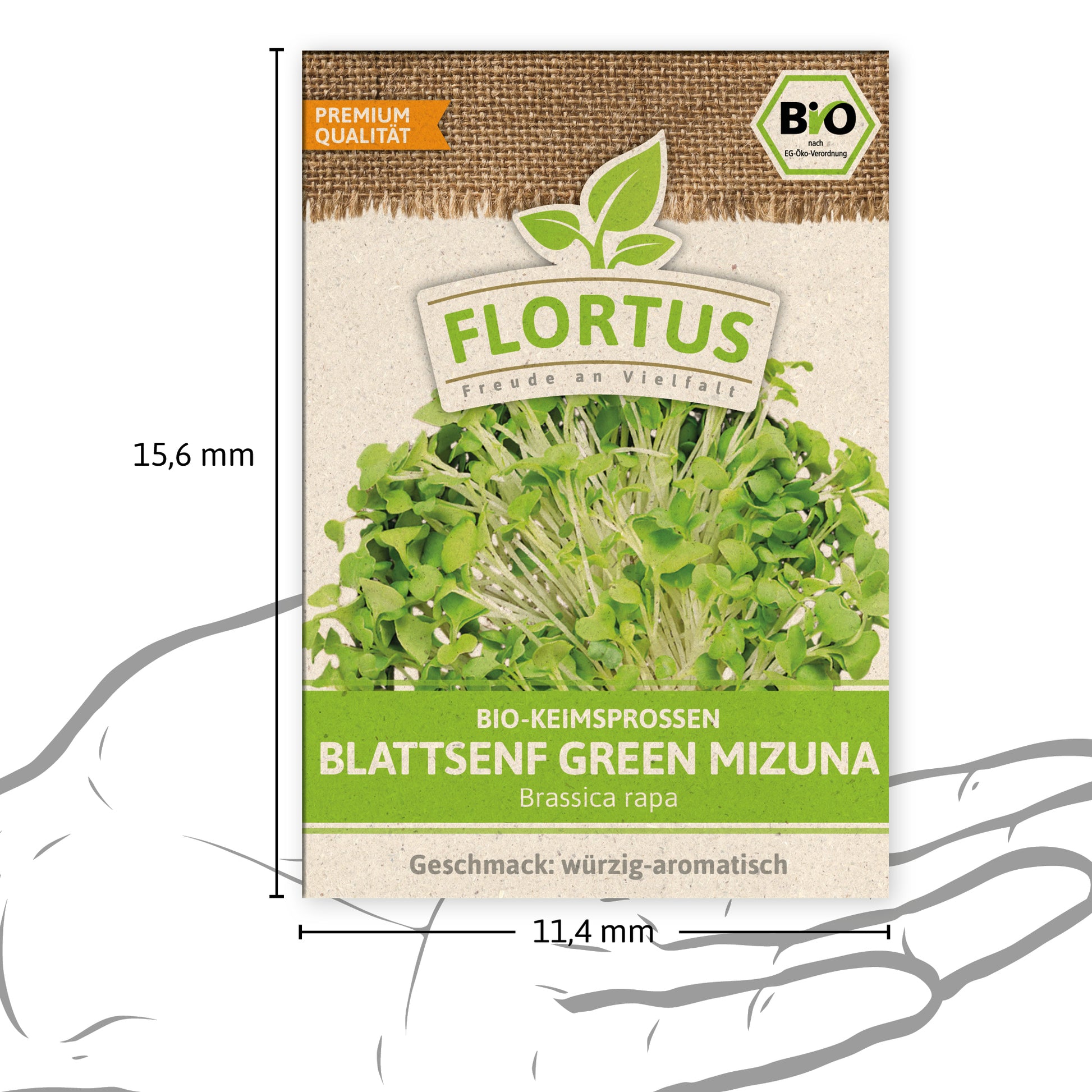  BIO Keimsprossen Blattsenf Green Mizuna