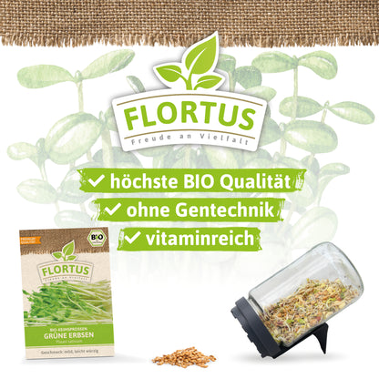  BIO Keimsprossen Grüne Erbse