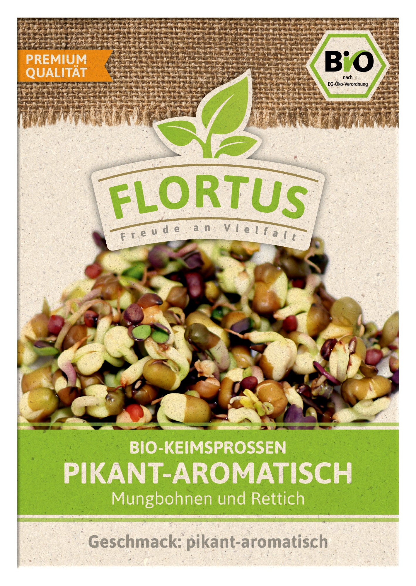  BIO Keimsprossen Pikant-Aromatisch (Mungbohnen Und Rettich)