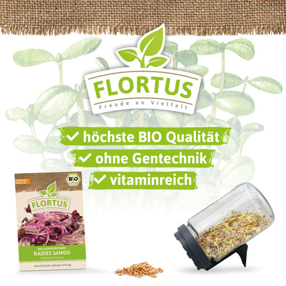  BIO Keimsprossen Radies Sango