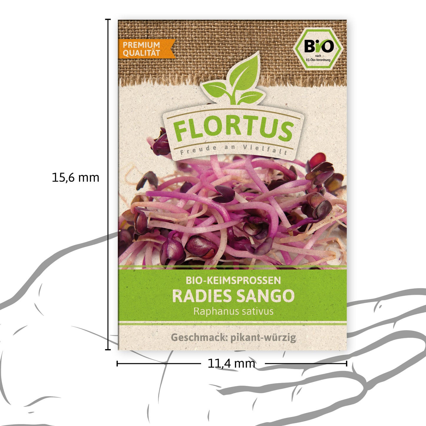  BIO Keimsprossen Radies Sango