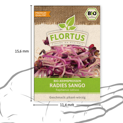  BIO Keimsprossen Radies Sango
