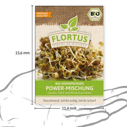  BIO Keimsprossen Power-Mischung (Linsen, Senf Und Bockshornklee)