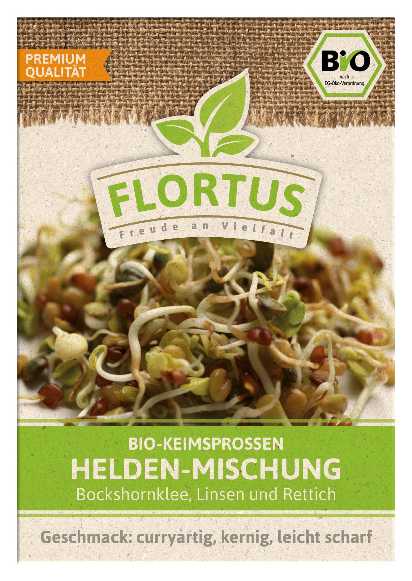  BIO Keimsprossen Helden-Mischung (Bockshornklee, Linsen Und Rettich)