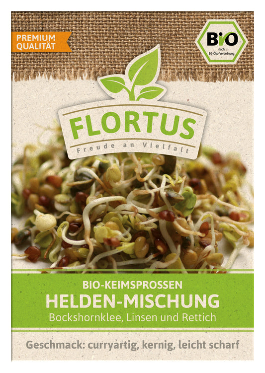  BIO Keimsprossen Helden-Mischung (Bockshornklee, Linsen Und Rettich)