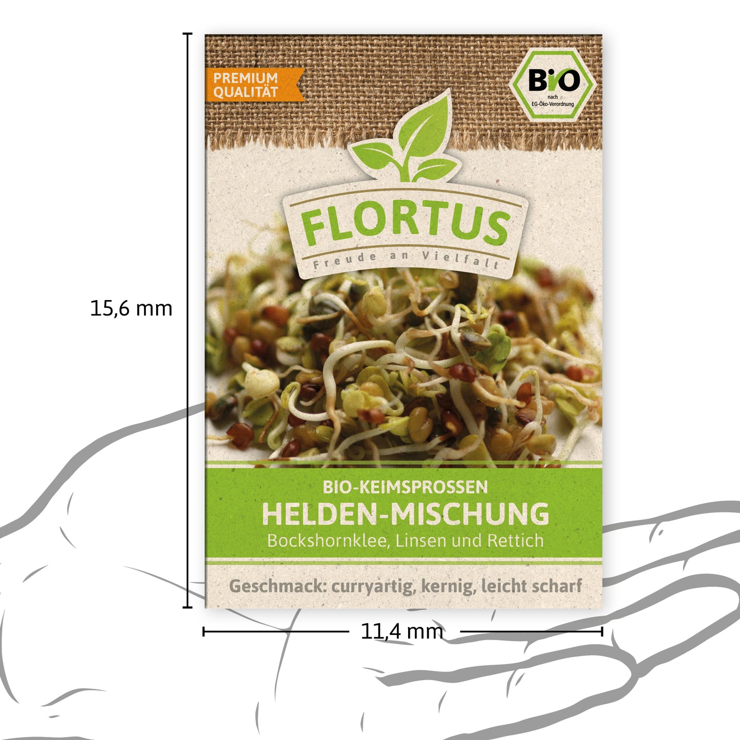  BIO Keimsprossen Helden-Mischung (Bockshornklee, Linsen Und Rettich)