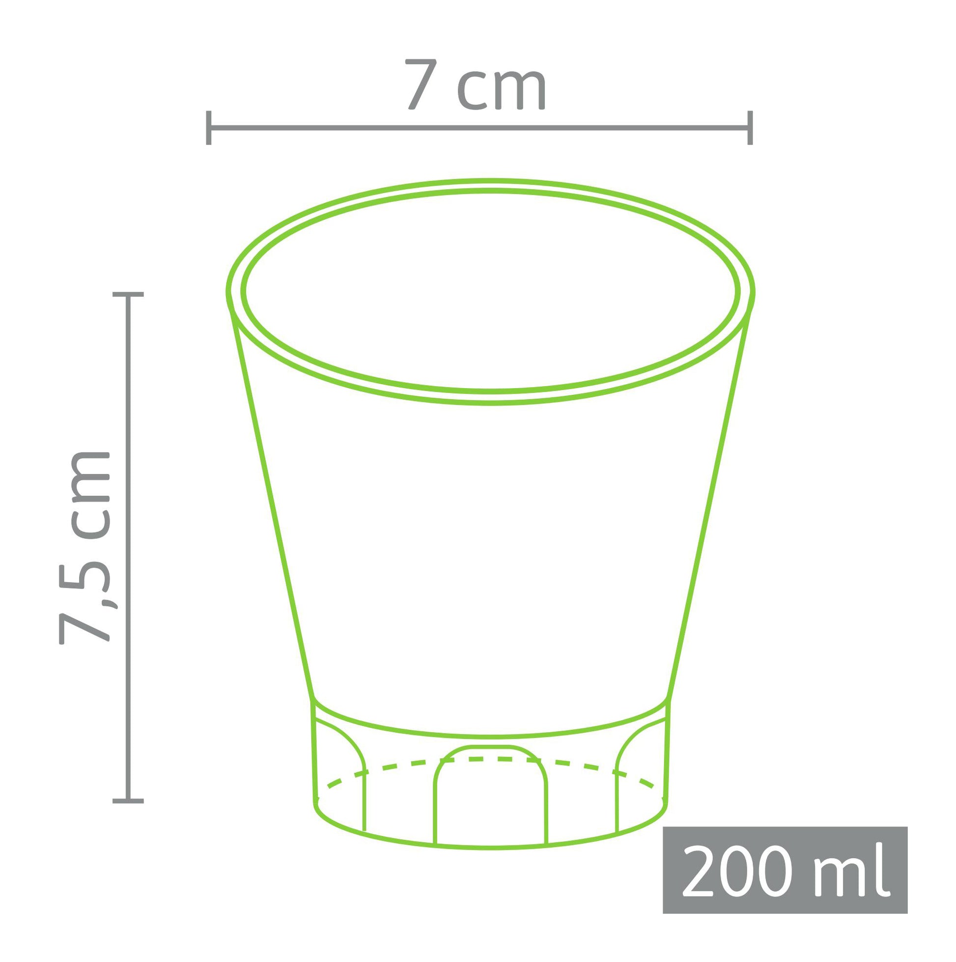  7,5 X 7 Cm Anzuchttopf Rund (1370 Stück)