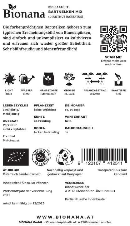  BIO Bartnelken Mix [MHD 12/2025]