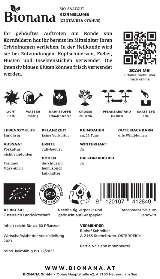  BIO Kornblume