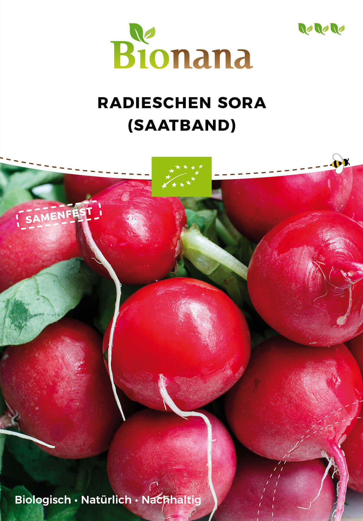  BIO Radieschen Sora (Saatband)