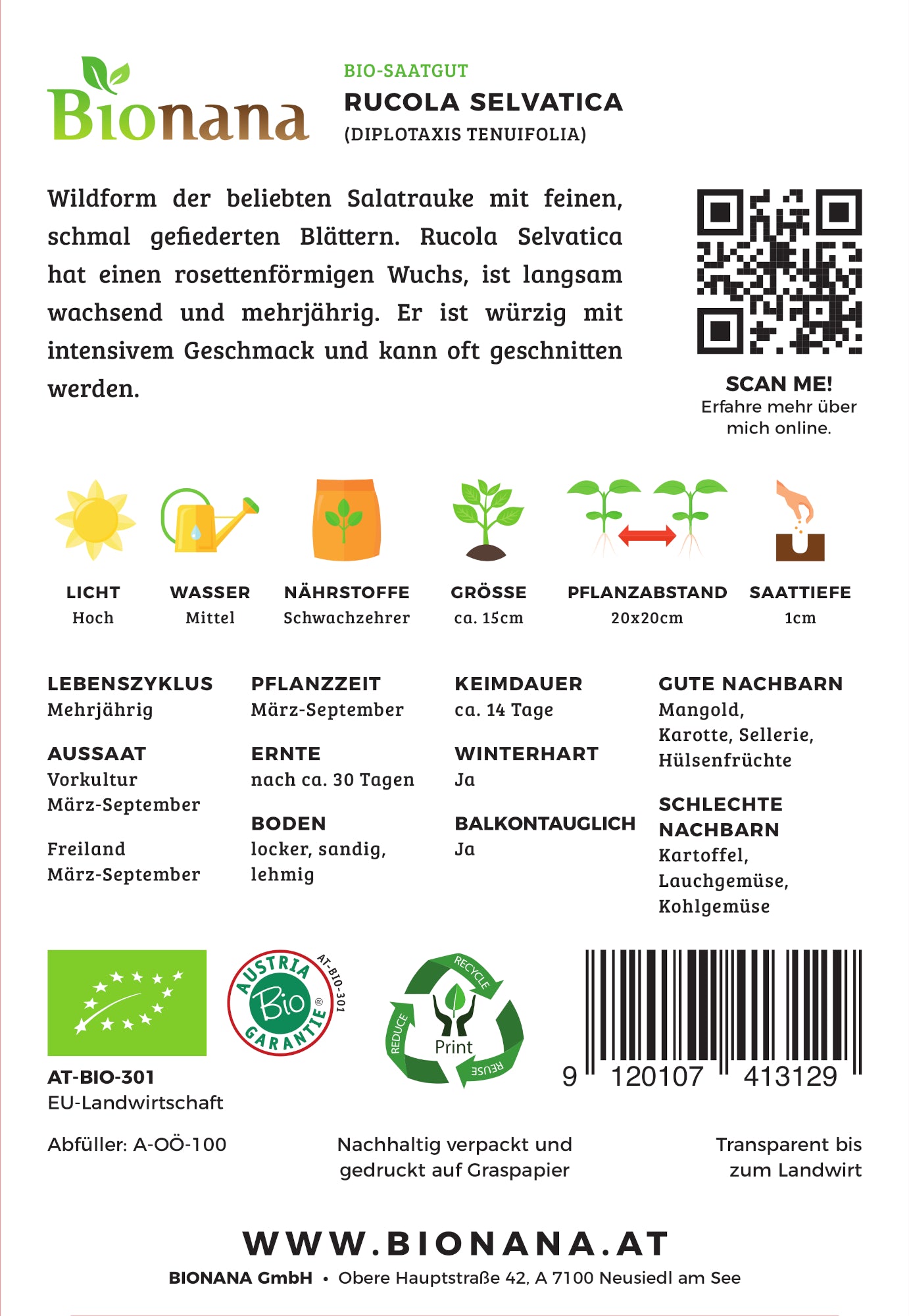  BIO Rucola Selvatica