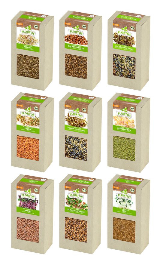  BIO Keimsprossen Set Mit 9 Sorten (1,8 Kg)