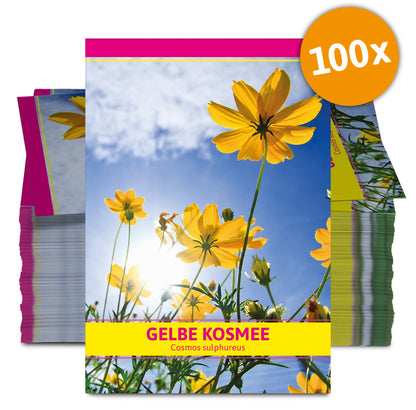 Gelbe Kosmee Für Werbezwecke (100 Tütchen)