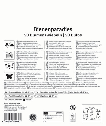  Mega-Pack Blumenzwiebelmischung Bienenparadies (50 Stück)