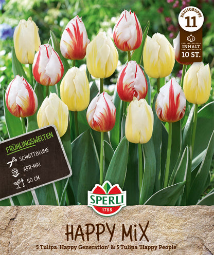  Frühlingsgarten Happy Mix (10 Stück)