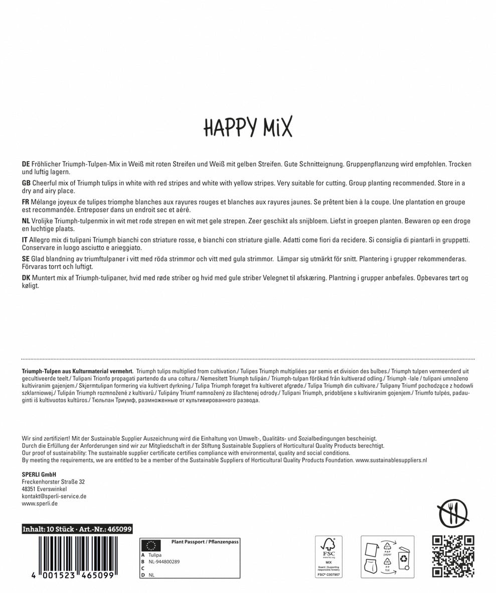  Frühlingsgarten Happy Mix (10 Stück)