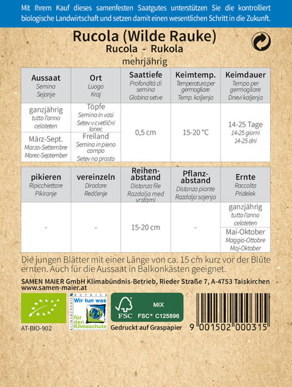  BIO Rucola (mehrjährig)