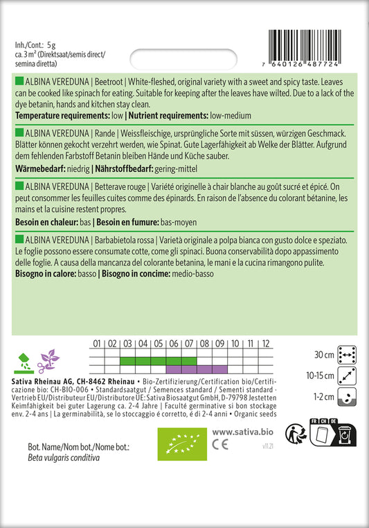  BIO Rote Rübe Vereduna Alba [MHD 12/2025]