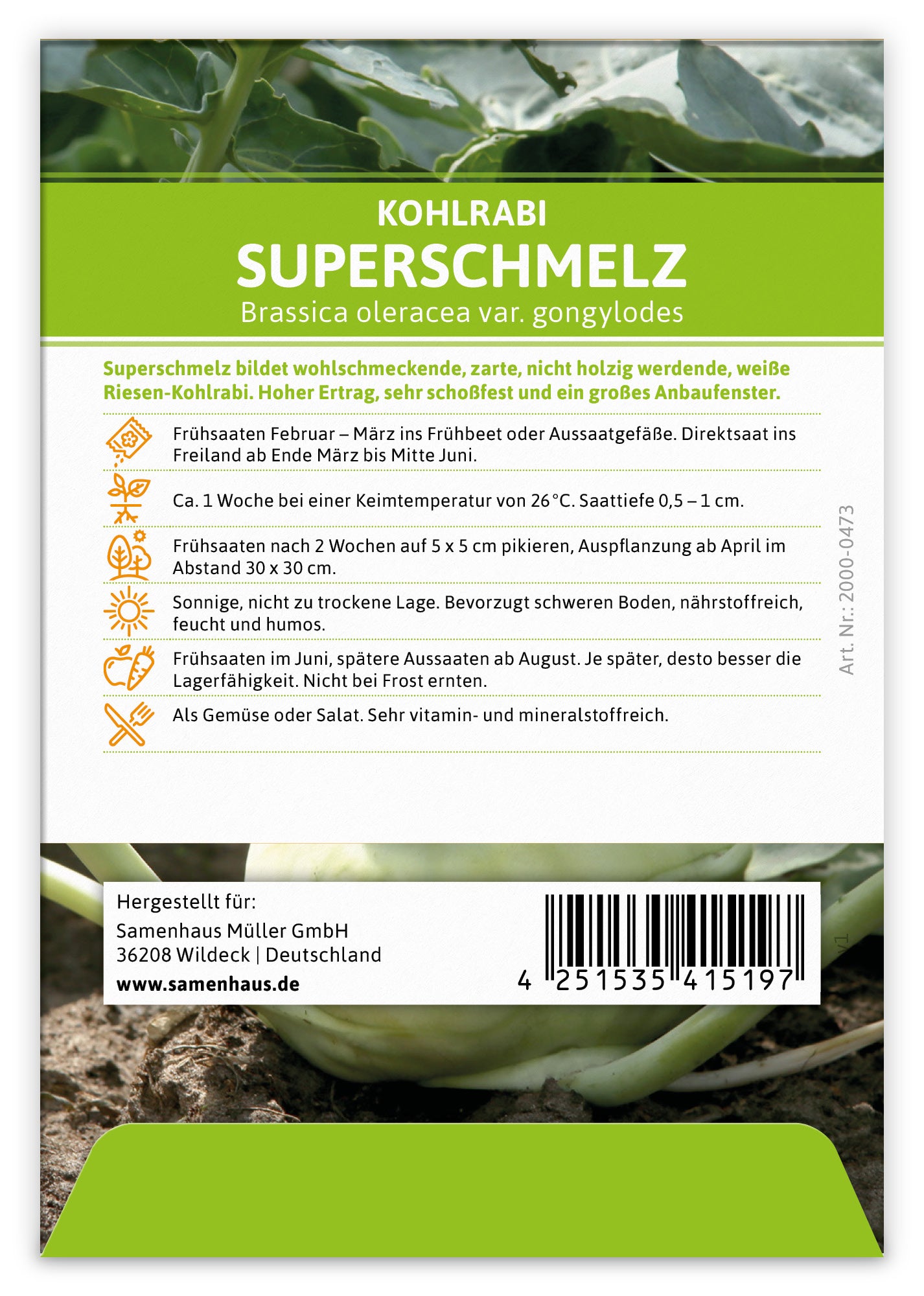  Kohlrabi Superschmelz
