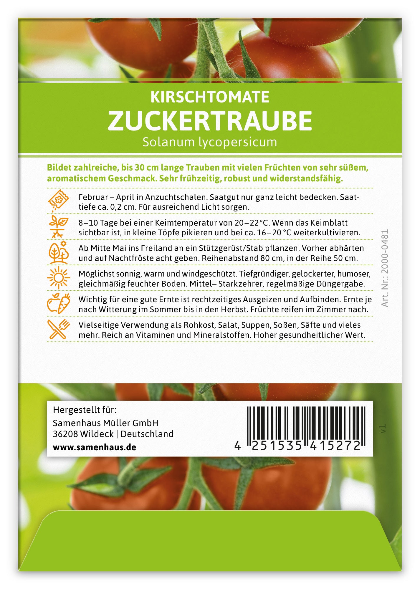  Kirschtomate Zuckertraube