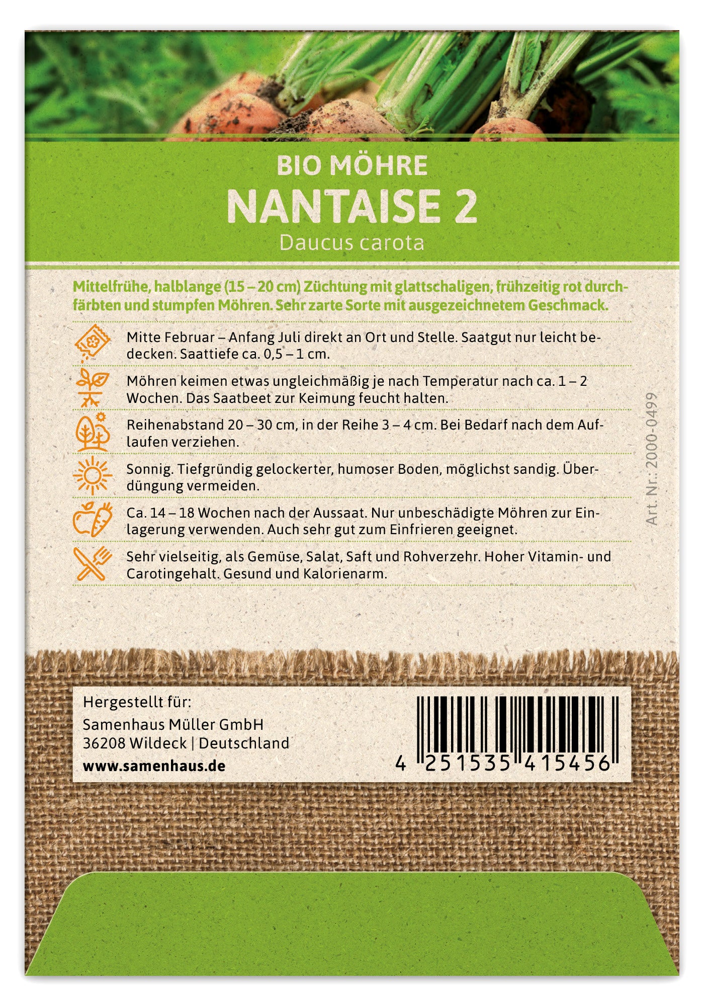  BIO Möhre Nantaise 2