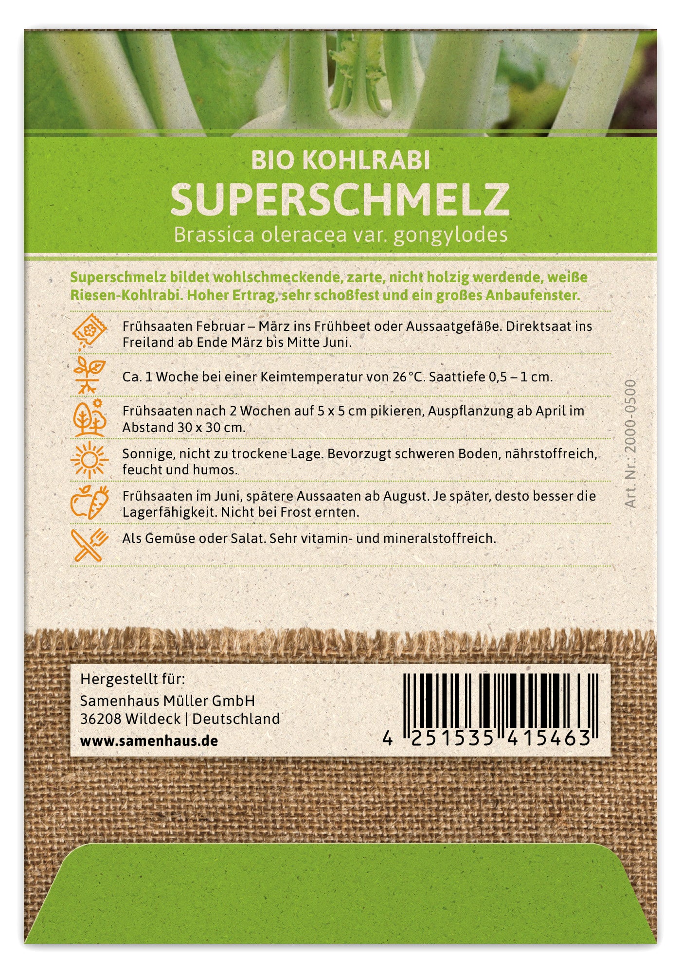  BIO Kohlrabi Superschmelz