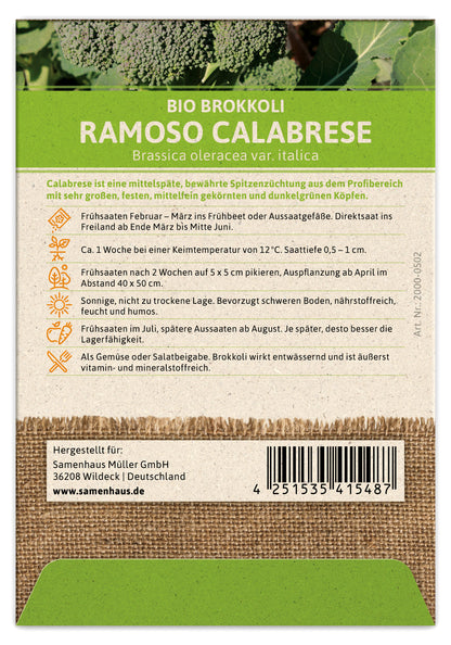  BIO Brokkoli Ramoso Calabrese