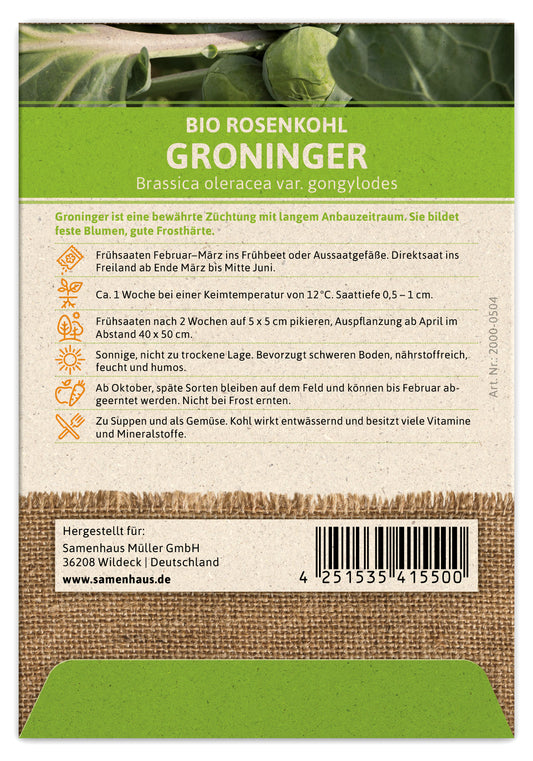  BIO Rosenkohl Groninger