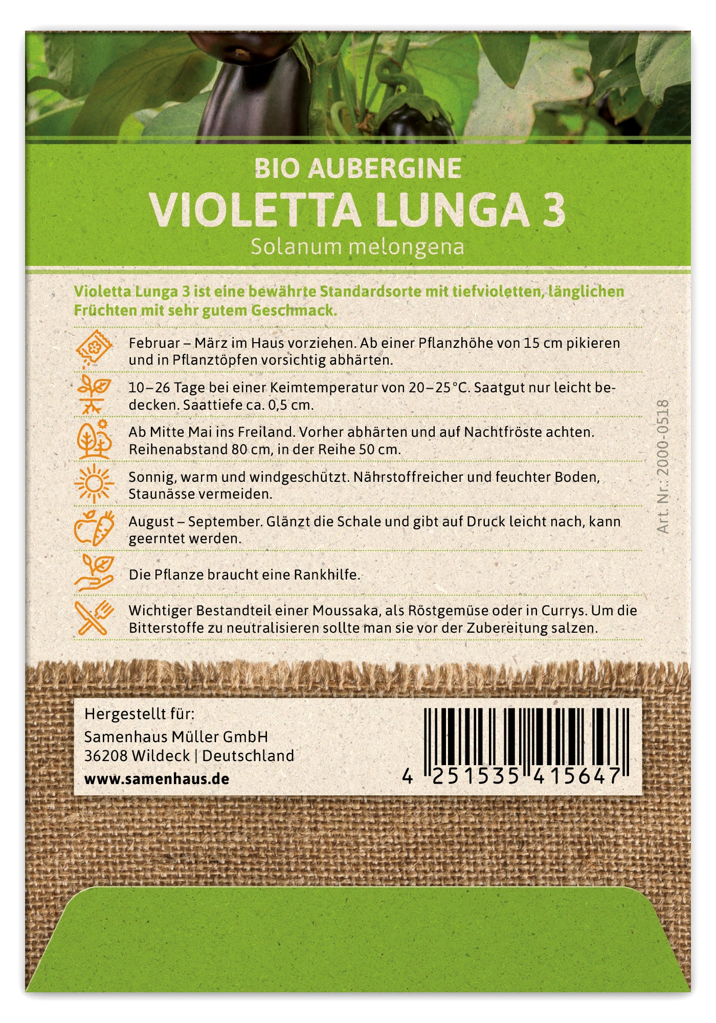  BIO Aubergine Violetta Lunga 3