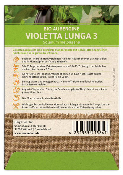  BIO Aubergine Violetta Lunga 3