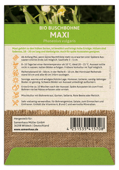  BIO Buschbohne Maxi